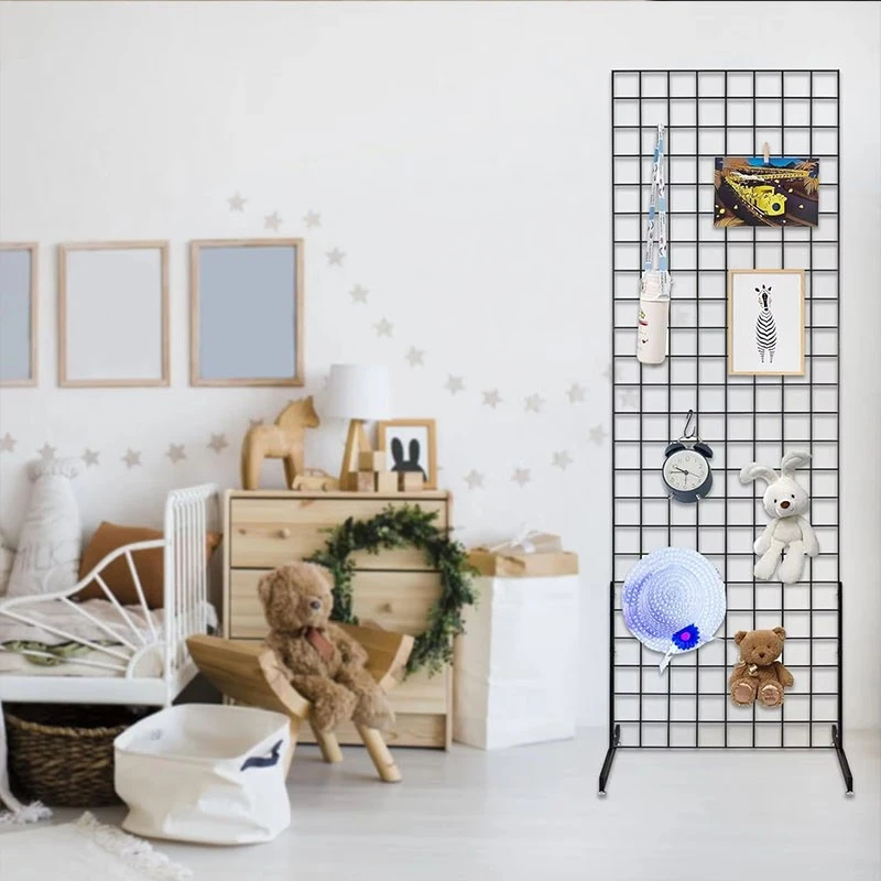 Grid Wall Panel Floor Standing Display factory