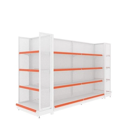 Pegboard gondolų lentynos su deniu mažmeninei prekybai